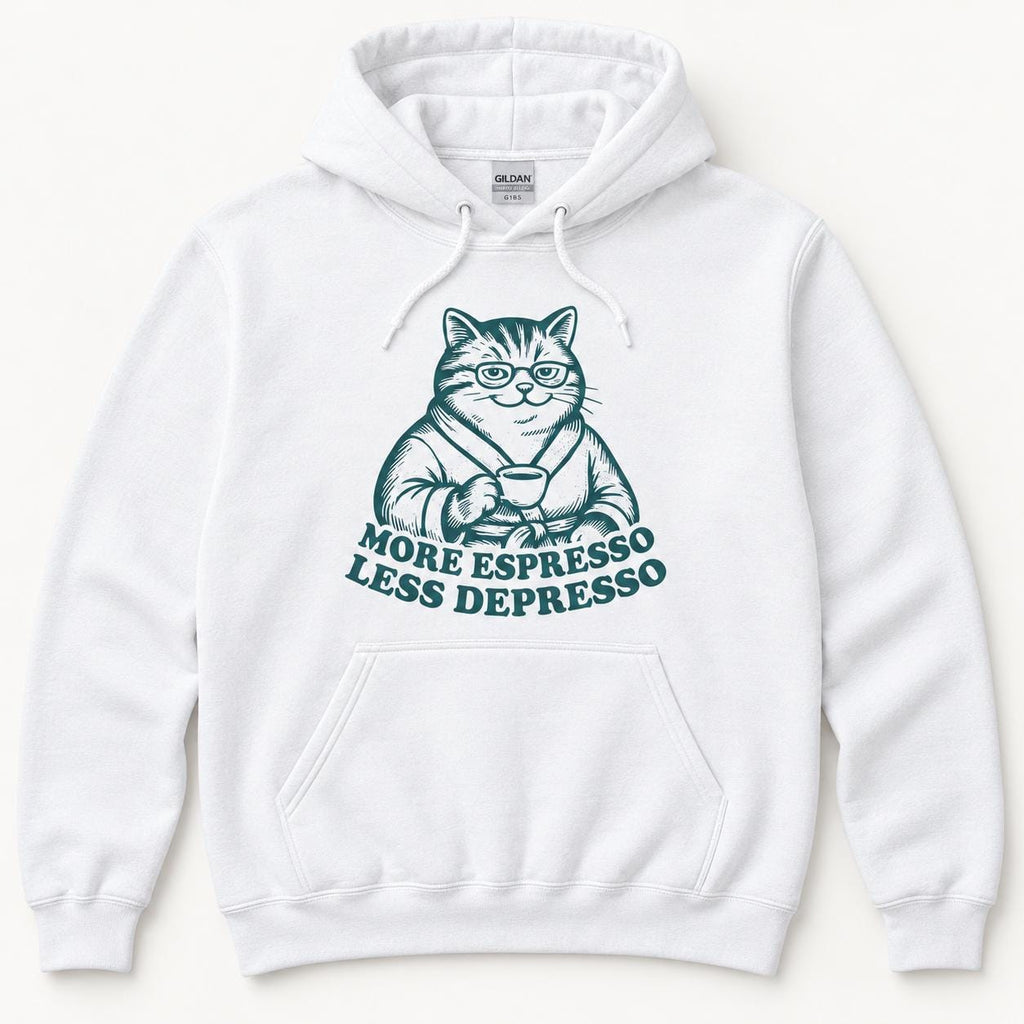 More Espresso Less Depresso — garment mockup or size chart