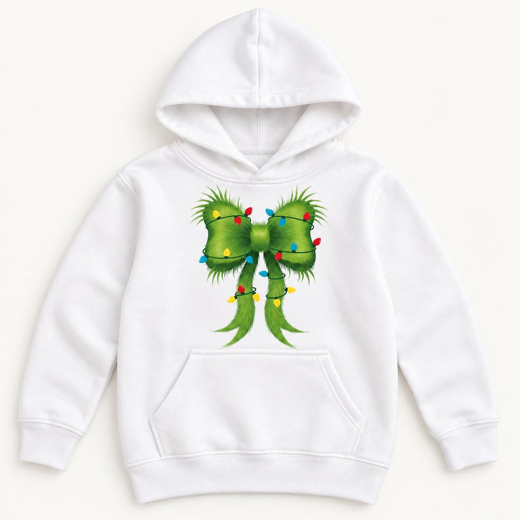 Green Christmas Bow — garment mockup or size chart