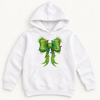 Green Christmas Bow — garment mockup or size chart