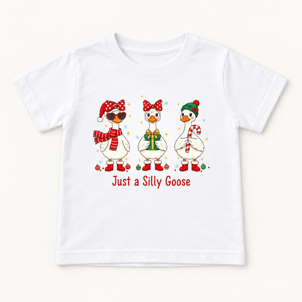 Just a Silly Goose Christmas — garment mockup or size chart