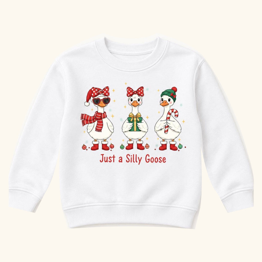 Just a Silly Goose Christmas — garment mockup or size chart