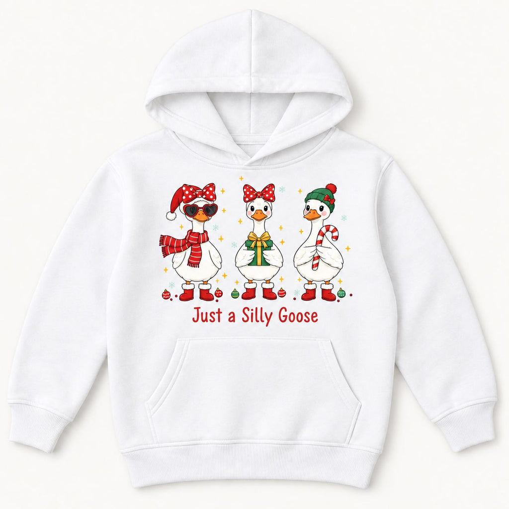 Just a Silly Goose Christmas — garment mockup or size chart