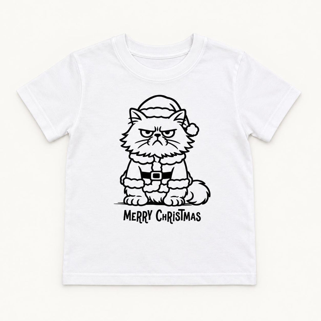 Merry Christmas Grumpy Cat — garment mockup or size chart