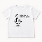 Today I'm a Serious Goose — garment mockup or size chart