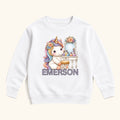 Personalized Unicorn Vanity — garment mockup or size chart