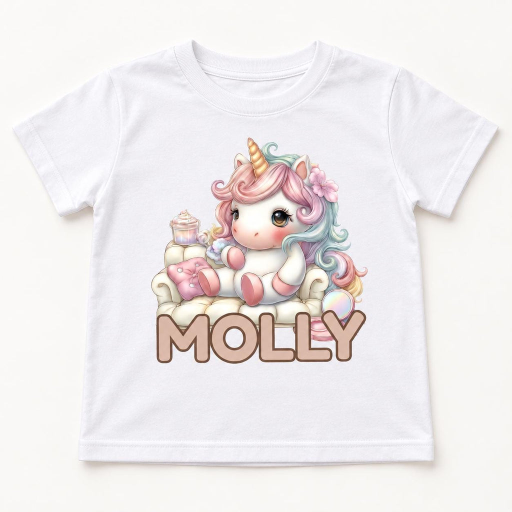 Personalized Unicorn Couch — garment mockup or size chart