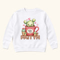 Personalized Cactus — Love Grows Here Succulent Mug Custom Name — garment mockup or size chart