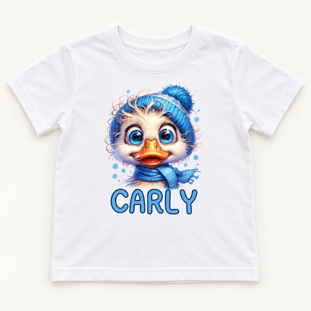 Personalized Winter Duck — garment mockup or size chart