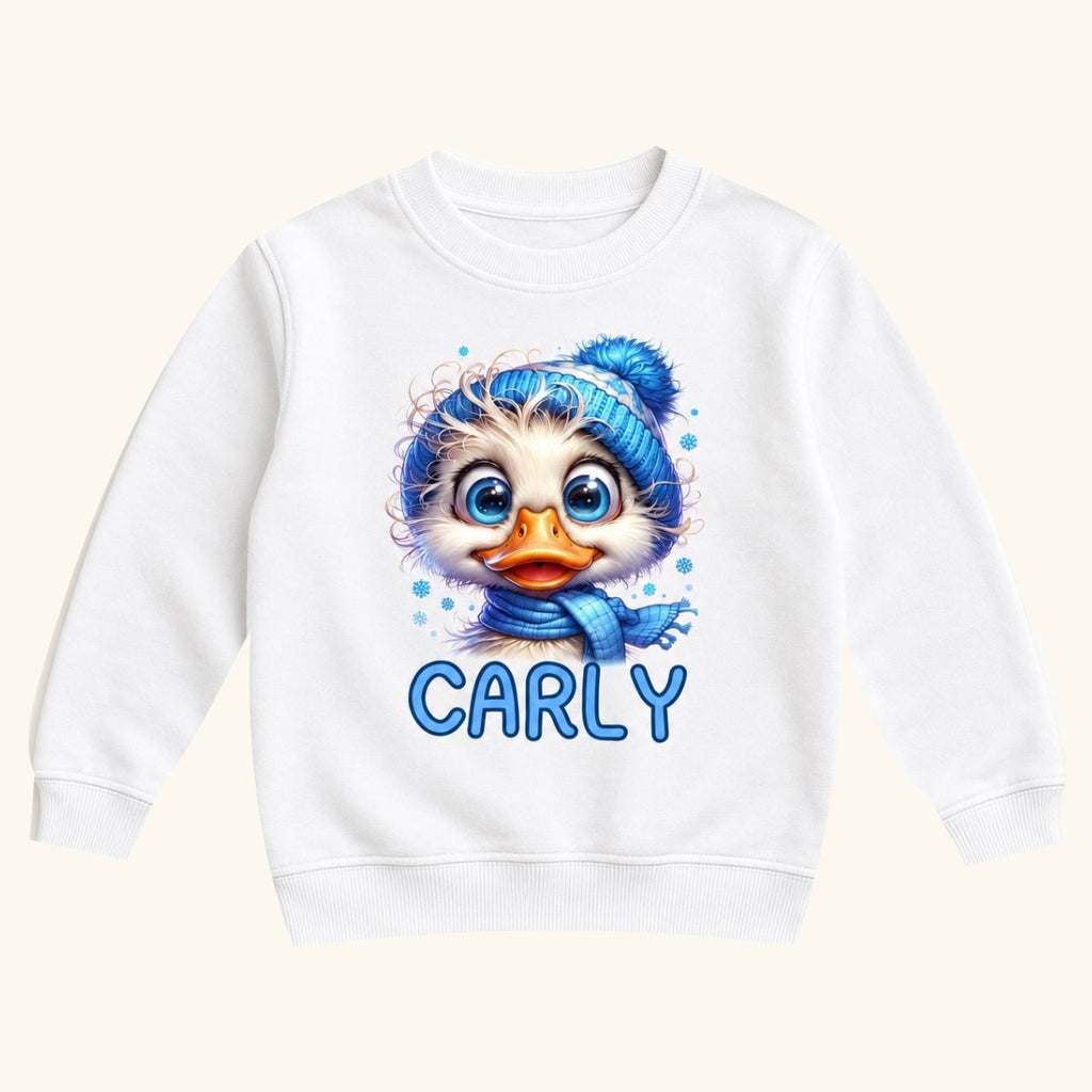Personalized Winter Duck — garment mockup or size chart