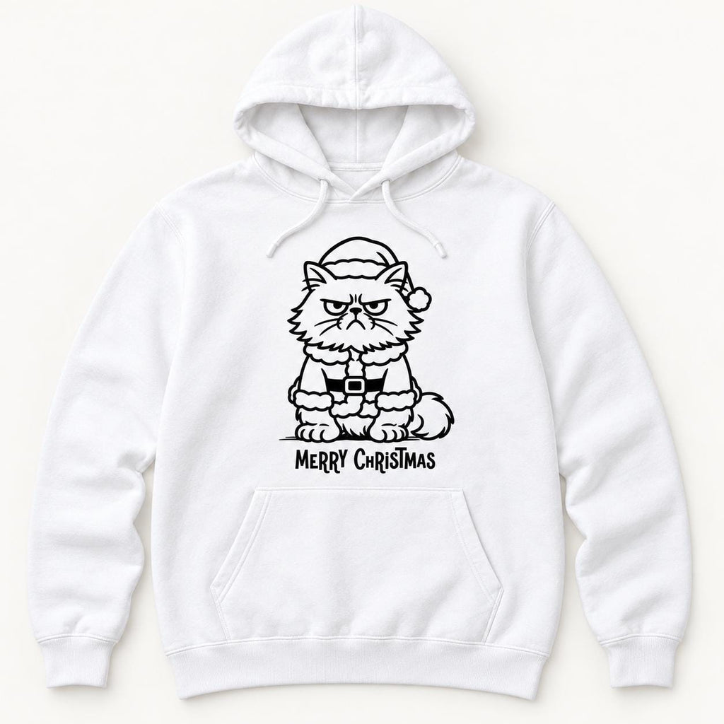 Merry Christmas Grumpy Cat — garment mockup or size chart
