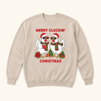 Merry Cluckin Christmas — garment mockup or size chart