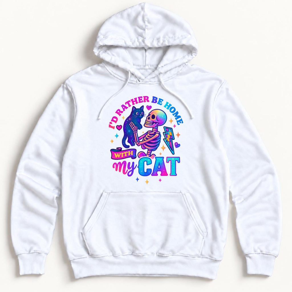 Rather Be Home With My Cat — garment mockup or size chart