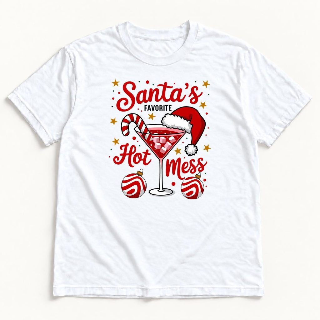 Santa's Favorite Hot Mess — garment mockup or size chart