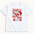 Santa's Favorite Hot Mess — garment mockup or size chart