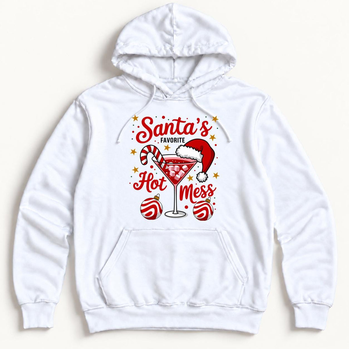 Santa's Favorite Hot Mess — garment mockup or size chart