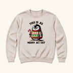 This Is As Merry As I Get Penguin — garment mockup or size chart