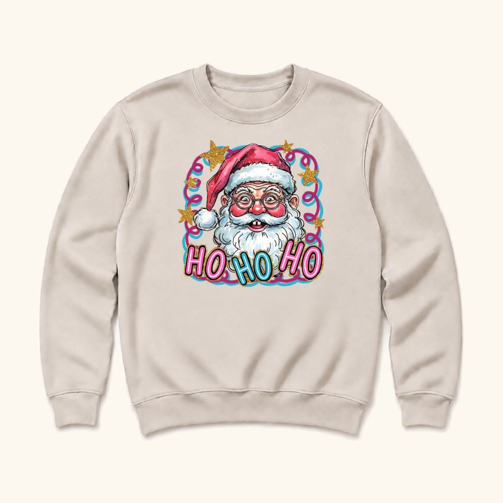 Ho Ho Ho Santa — garment mockup or size chart