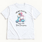 Bad Decisions Goose — garment mockup or size chart