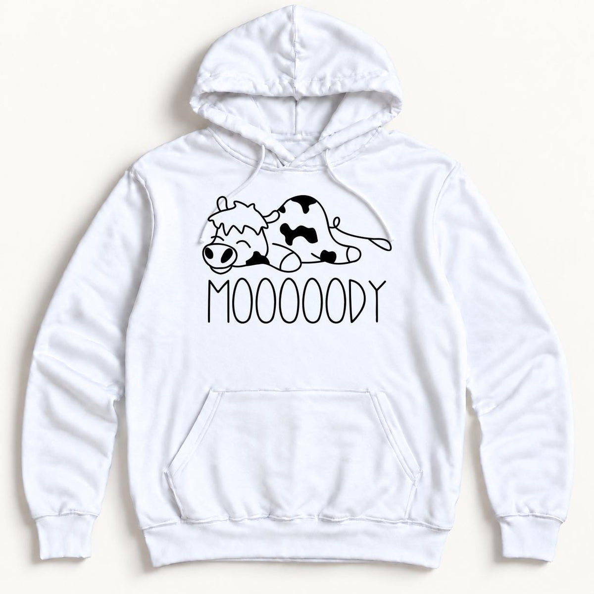 MOOOOODY Cow — garment mockup or size chart