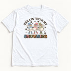 Chillin' With My Snowmies — garment mockup or size chart