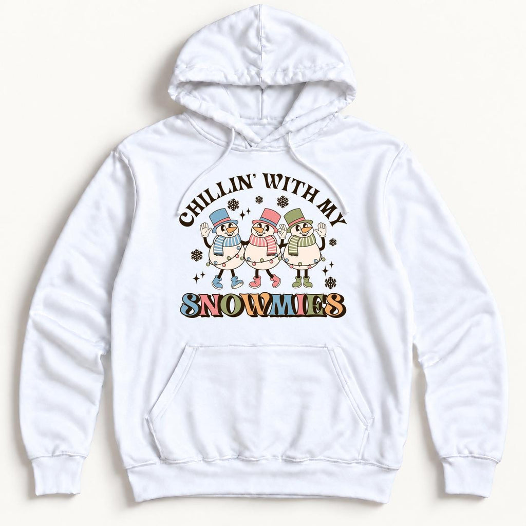 Chillin' With My Snowmies — garment mockup or size chart
