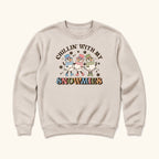Chillin' With My Snowmies — garment mockup or size chart