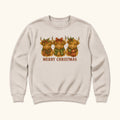 Merry Christmas Highland Cow — garment mockup or size chart