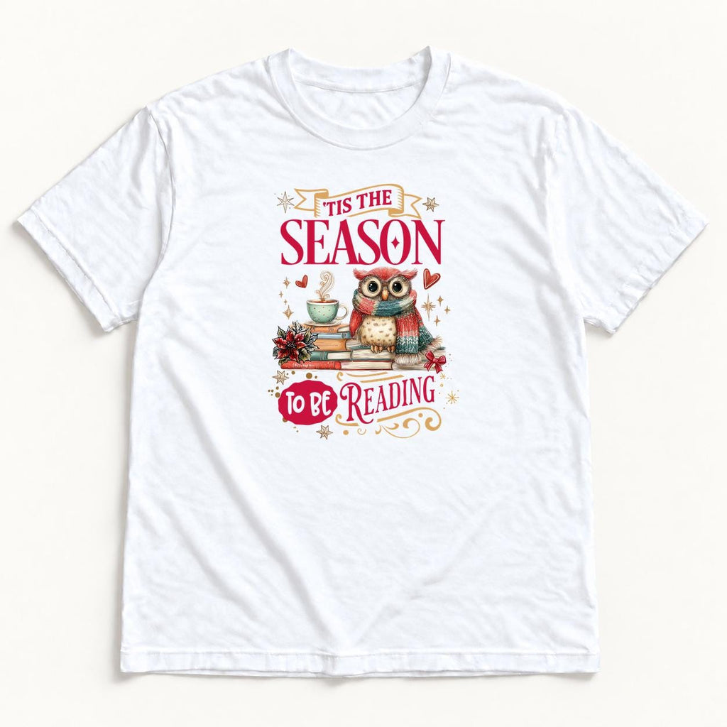 Tis the Season to Be Reading — garment mockup or size chart