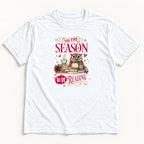 Tis the Season to Be Reading — garment mockup or size chart