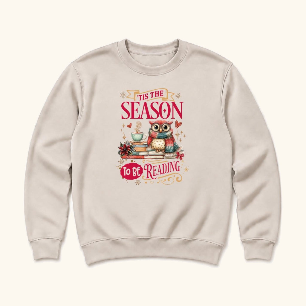 Tis the Season to Be Reading — garment mockup or size chart