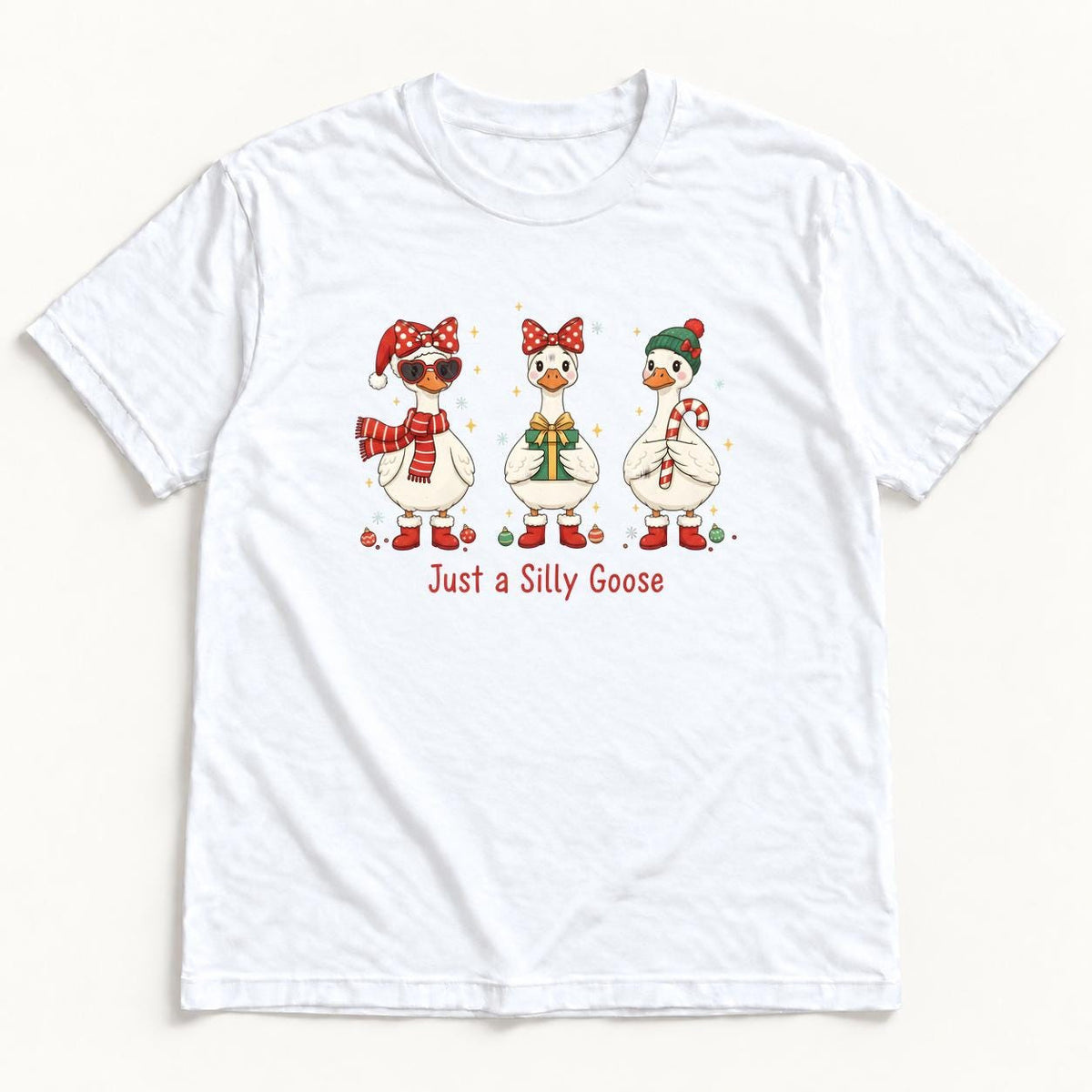 Just a Silly Goose — garment mockup or size chart