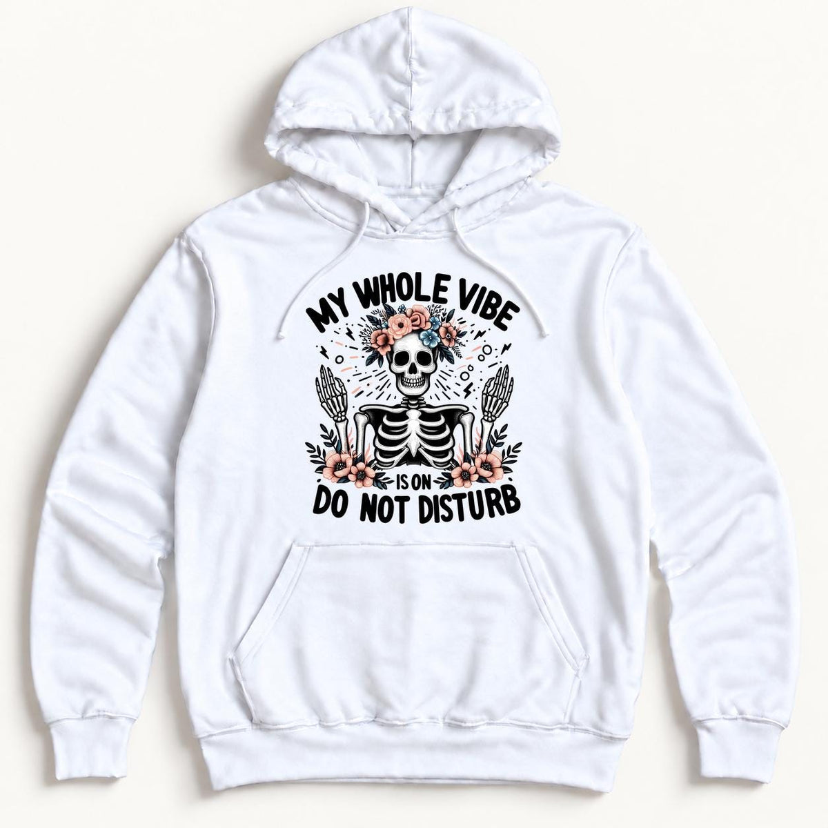 My Whole Vibe Is On Do Not Disturb — garment mockup or size chart