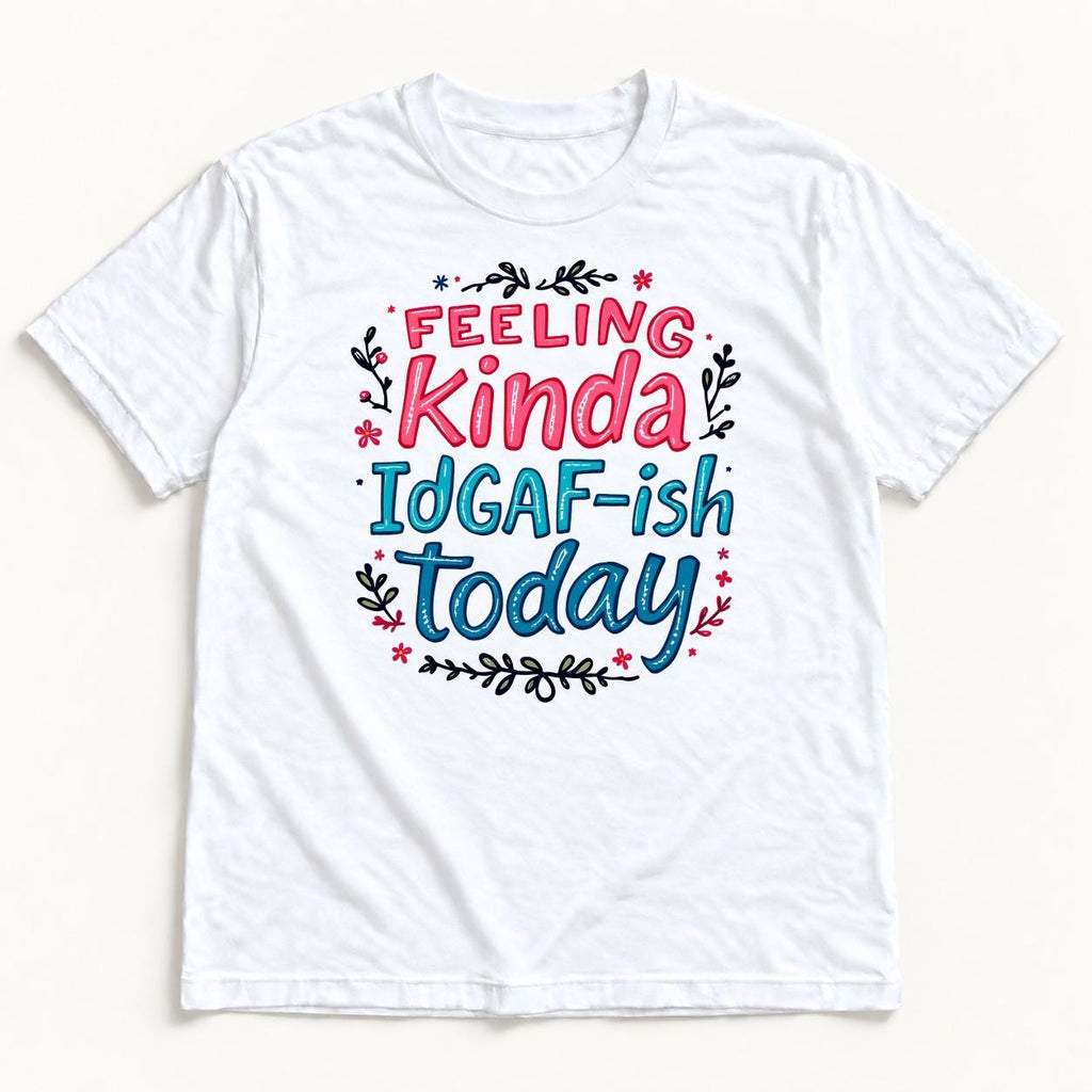 Feeling Kinda IDGAF-ish Today — garment mockup or size chart