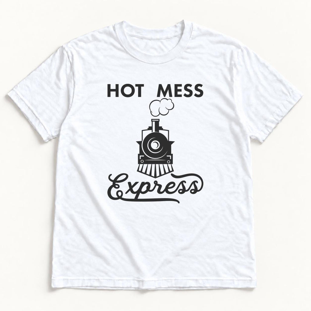 Hot Mess Express — garment mockup or size chart