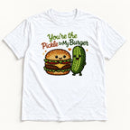 You’re the Pickle to My Burger — garment mockup or size chart