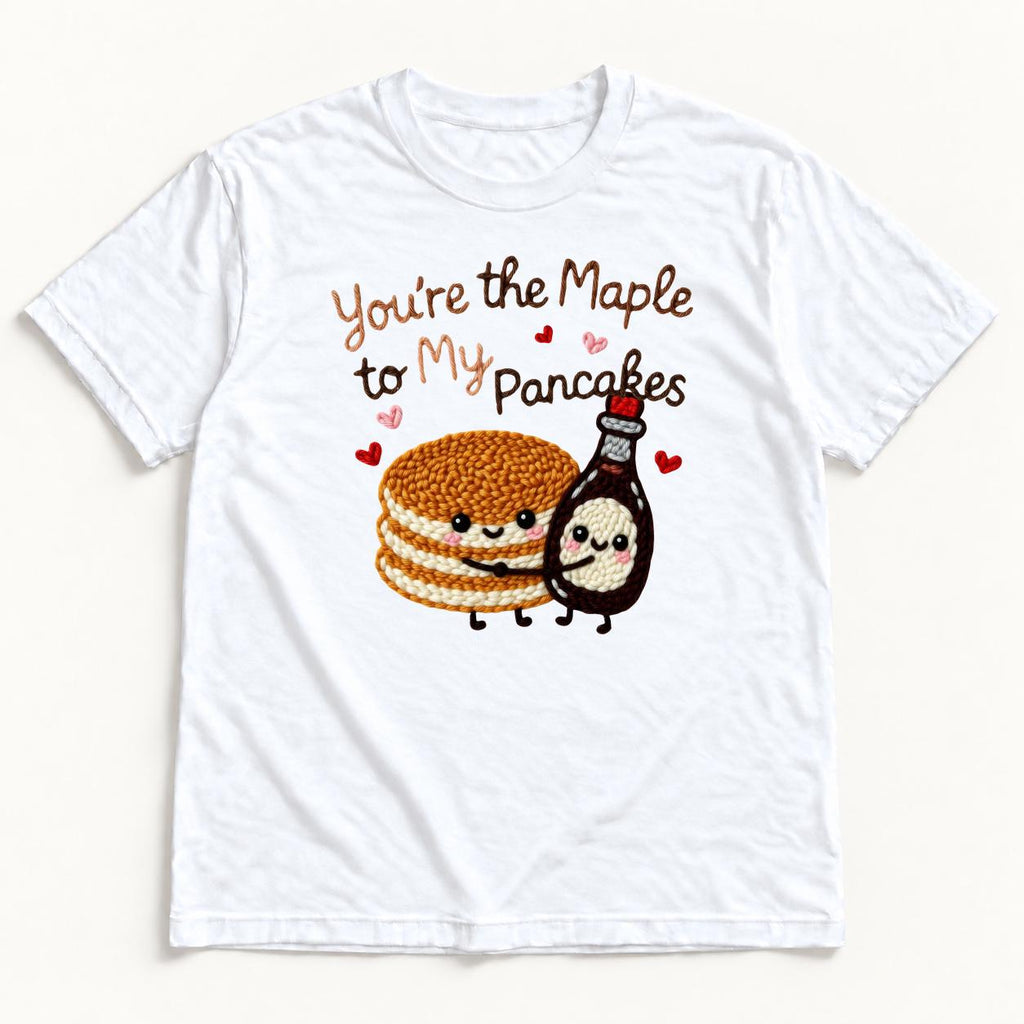 You’re the Maple to My Pancakes — garment mockup or size chart