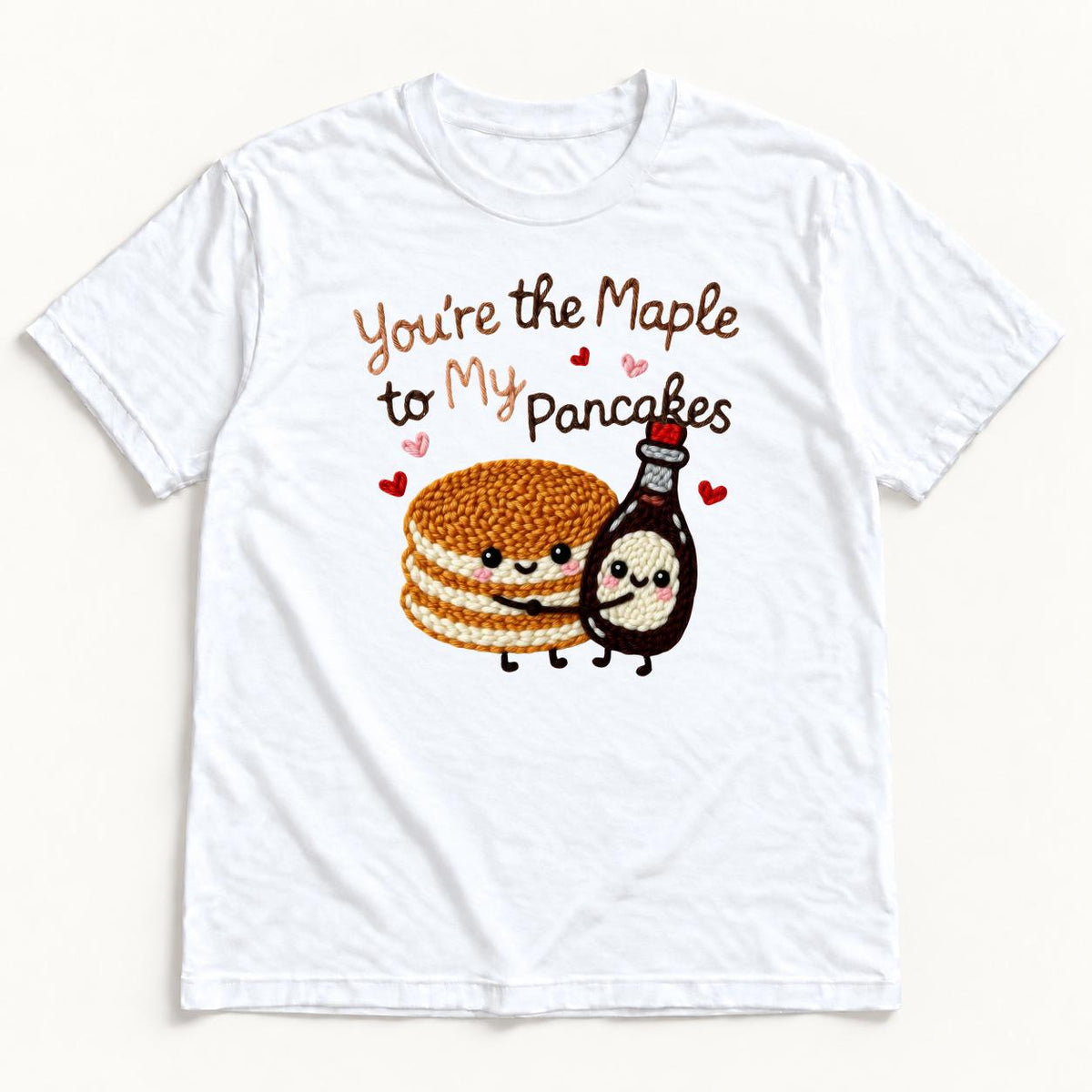 You’re the Maple to My Pancakes — garment mockup or size chart