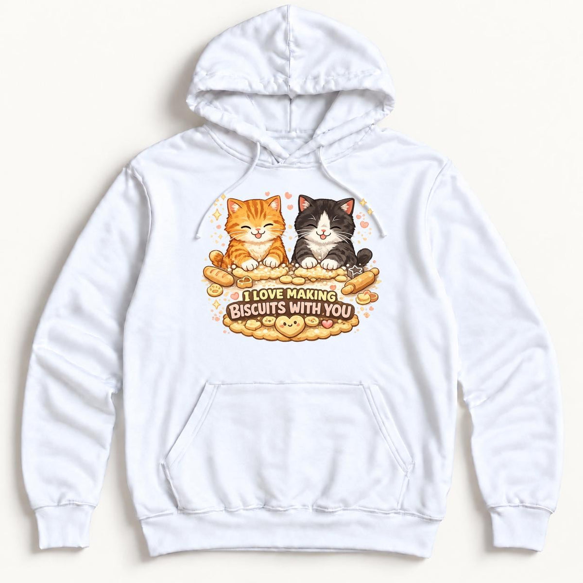 I Love Making Biscuits With You — garment mockup or size chart