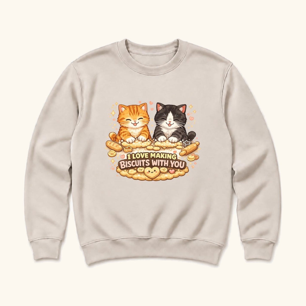 I Love Making Biscuits With You — garment mockup or size chart