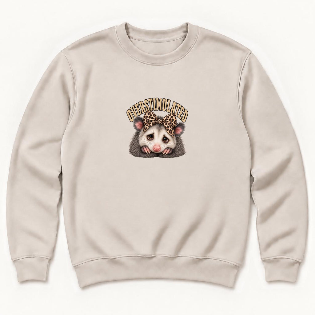 Overstimulated Possum — garment mockup or size chart