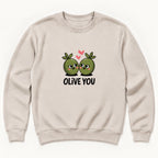 Olive You — garment mockup or size chart