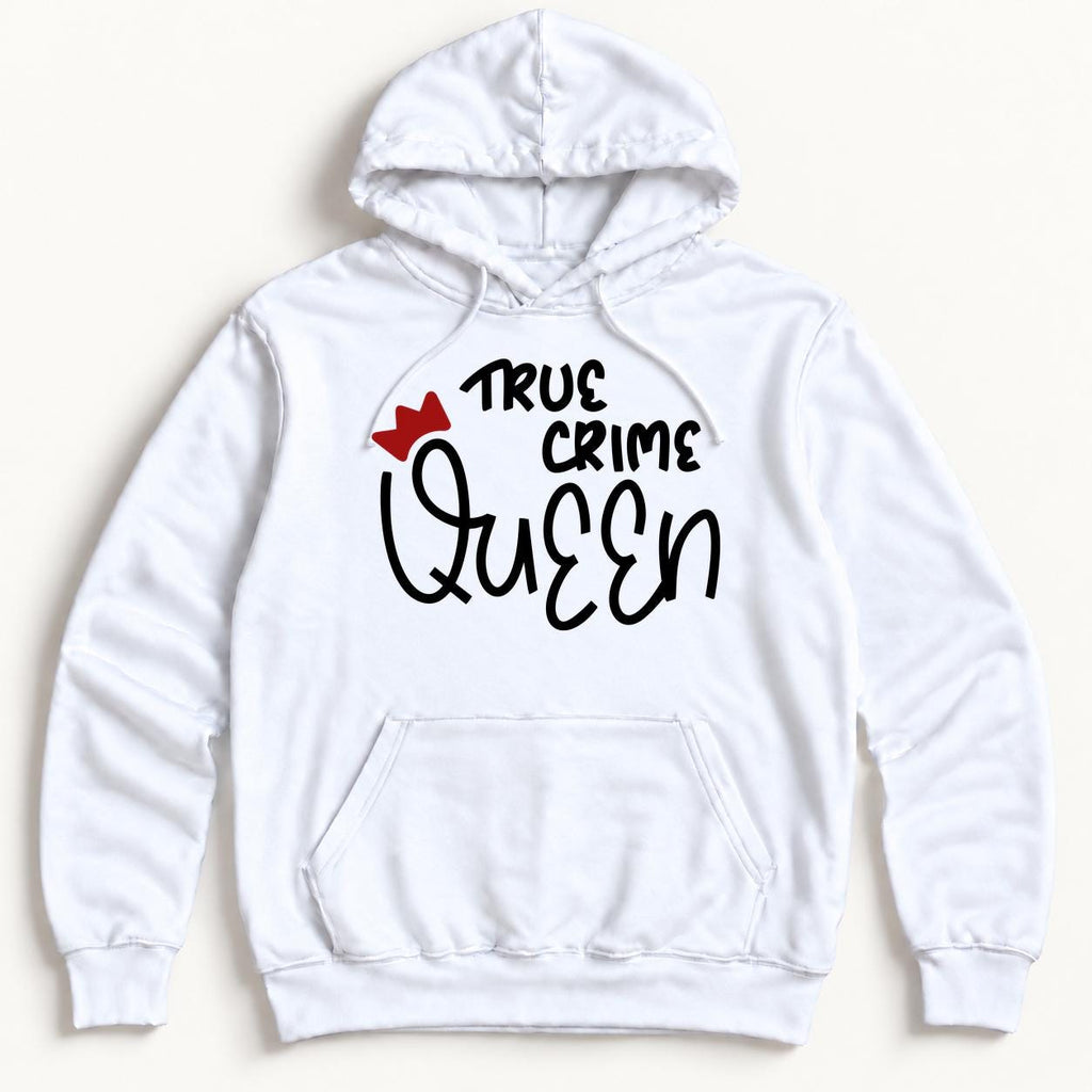 True Crime Queen — garment mockup or size chart