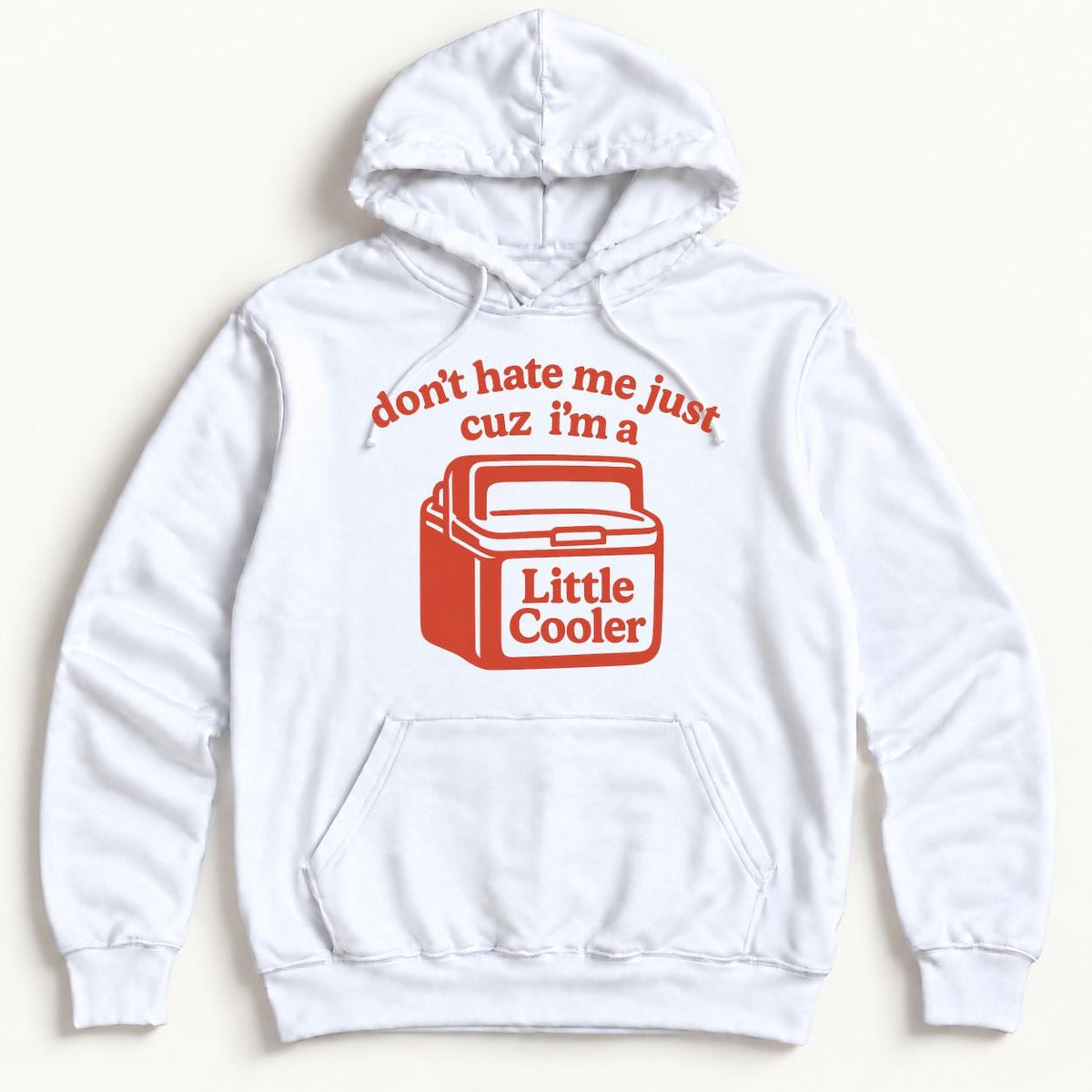 Don't Hate Me Just Cuz I'm a Little Cooler — garment mockup or size chart