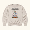 Don't Get Your Tinsel in a Tangle Duck — garment mockup or size chart