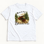 Believe Christmas Train — garment mockup or size chart