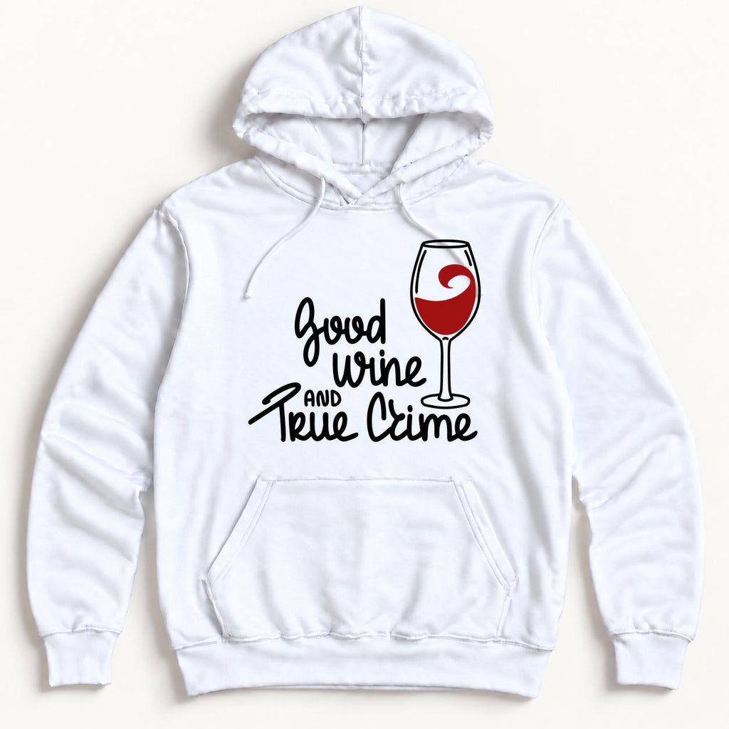 Good Wine and True Crime — garment mockup or size chart