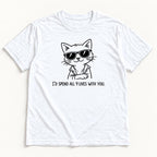 I'd Spend All 9 Lives With You Cat — garment mockup or size chart