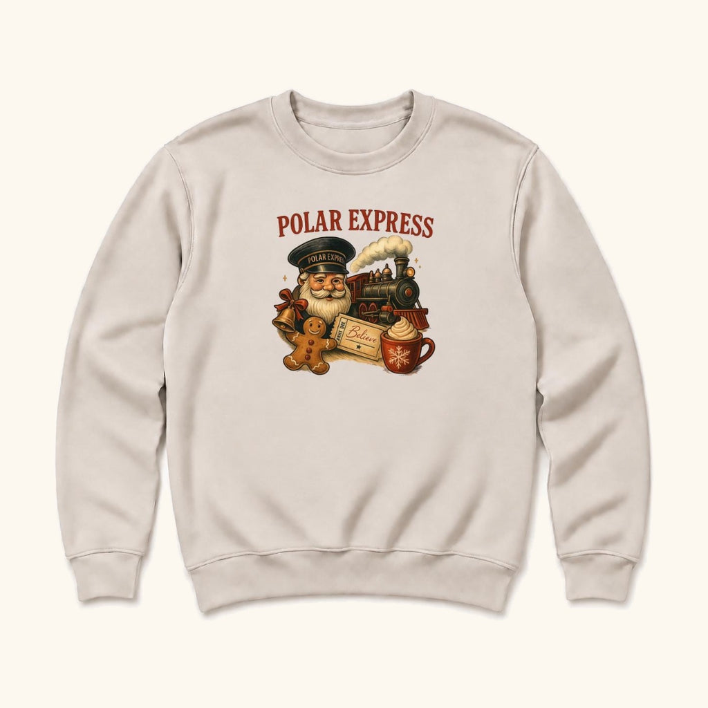 Polar Express — garment mockup or size chart