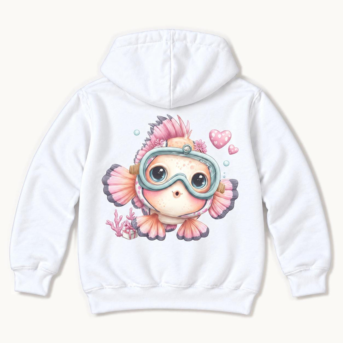 Cute Fish — garment mockup or size chart