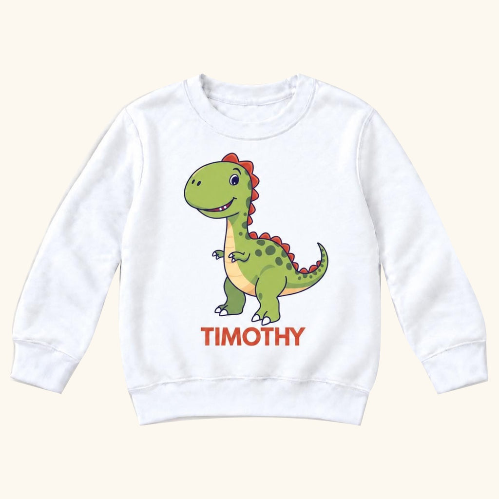 Personalized Dinosaur — garment mockup or size chart